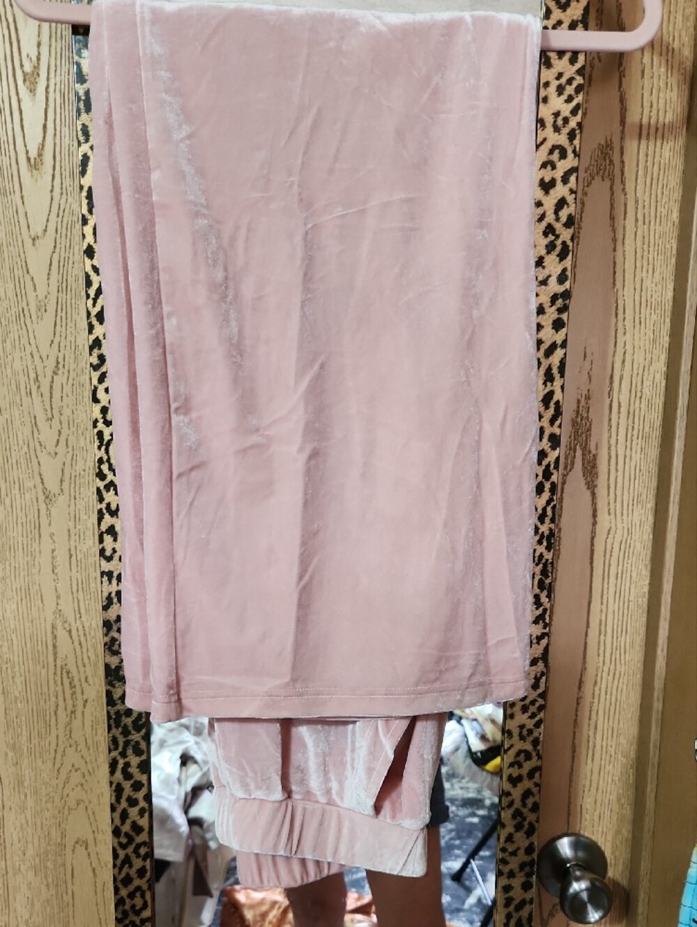 Rose Velvet Velvet Rose Pink Cropped Hoodie And Pants by Rose Velvet - Picture 3 of 6